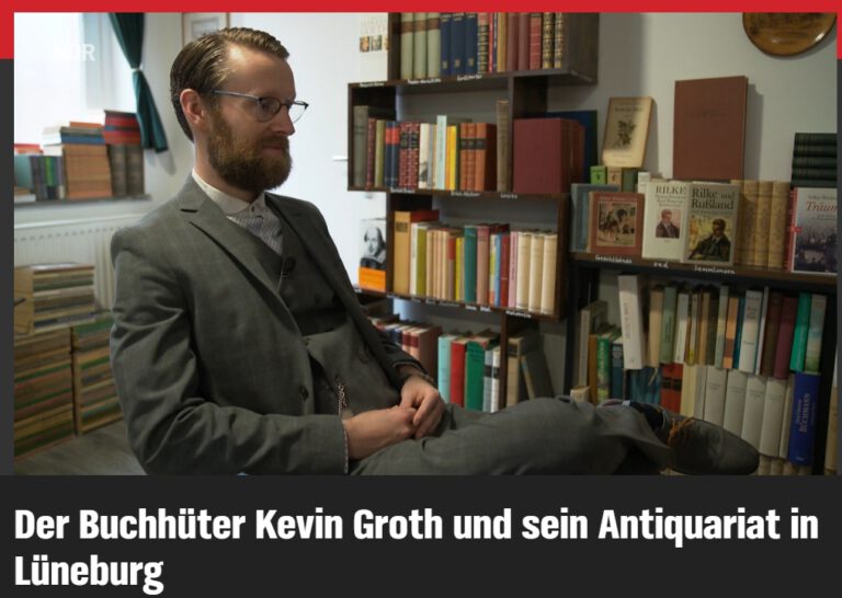 Screenshot des NDR-Beitrags über den Buchhüter