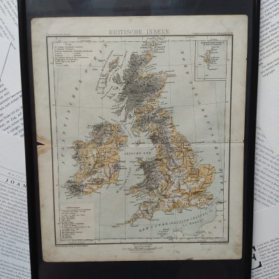 Gerahmte Karte - Britische Inseln